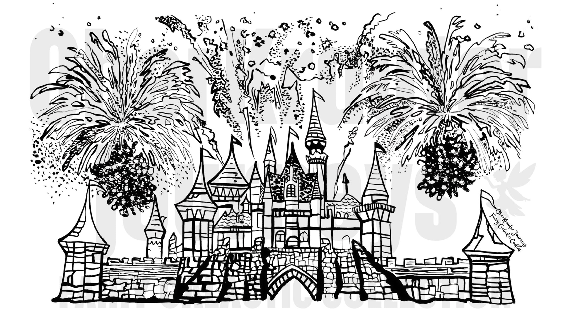 Fairy Tale Castles No. 5 Milchkaffee Tasse 12oz/355ml