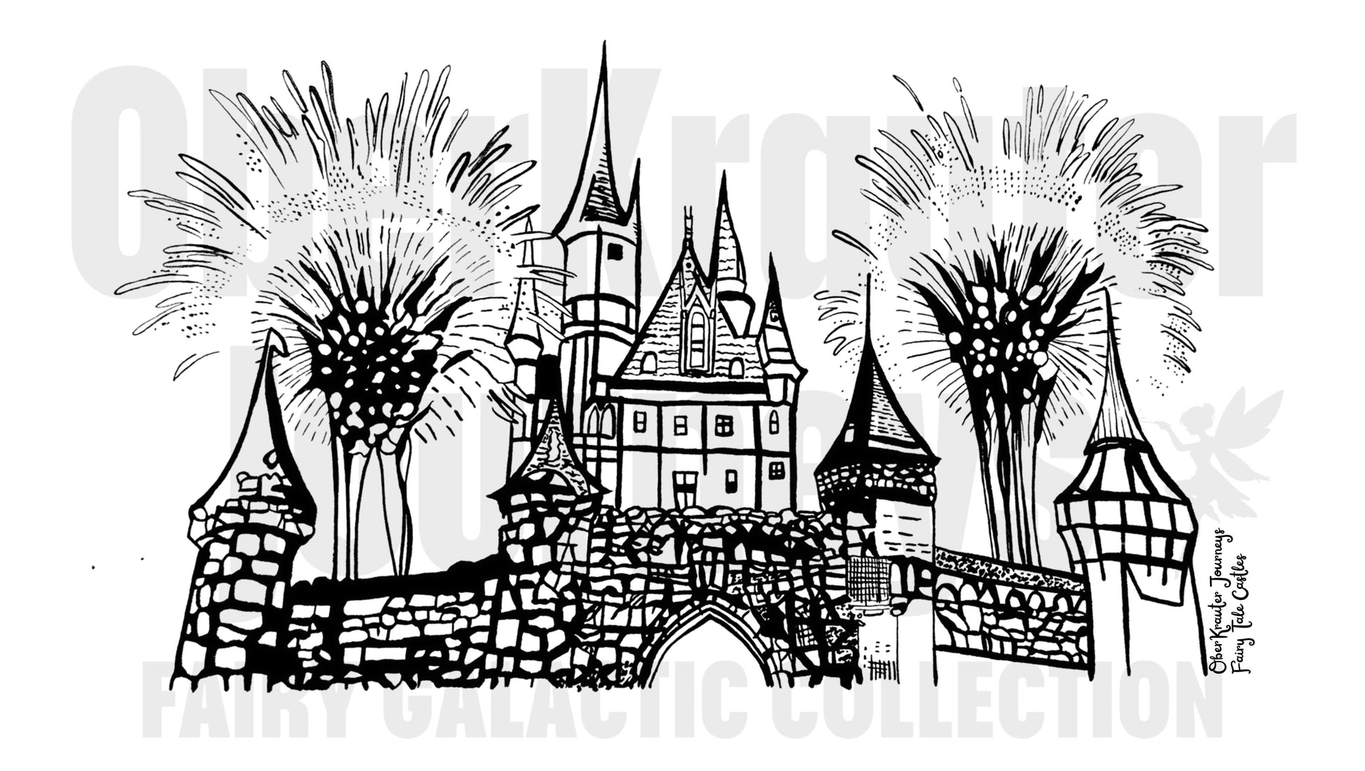 Fairy Tale Castles No. 1 Milchkaffee Tasse 12oz/355ml