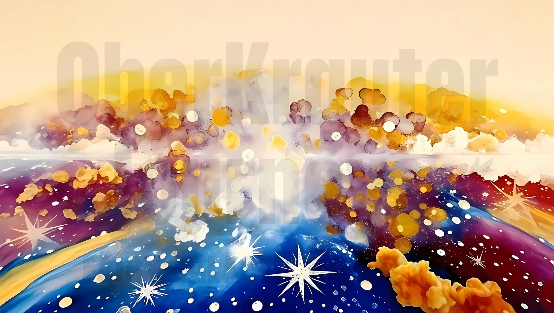Fairy Galactic Nebula Weiße Keramiktasse mit Farbe an der Innenseite 11oz/325ml