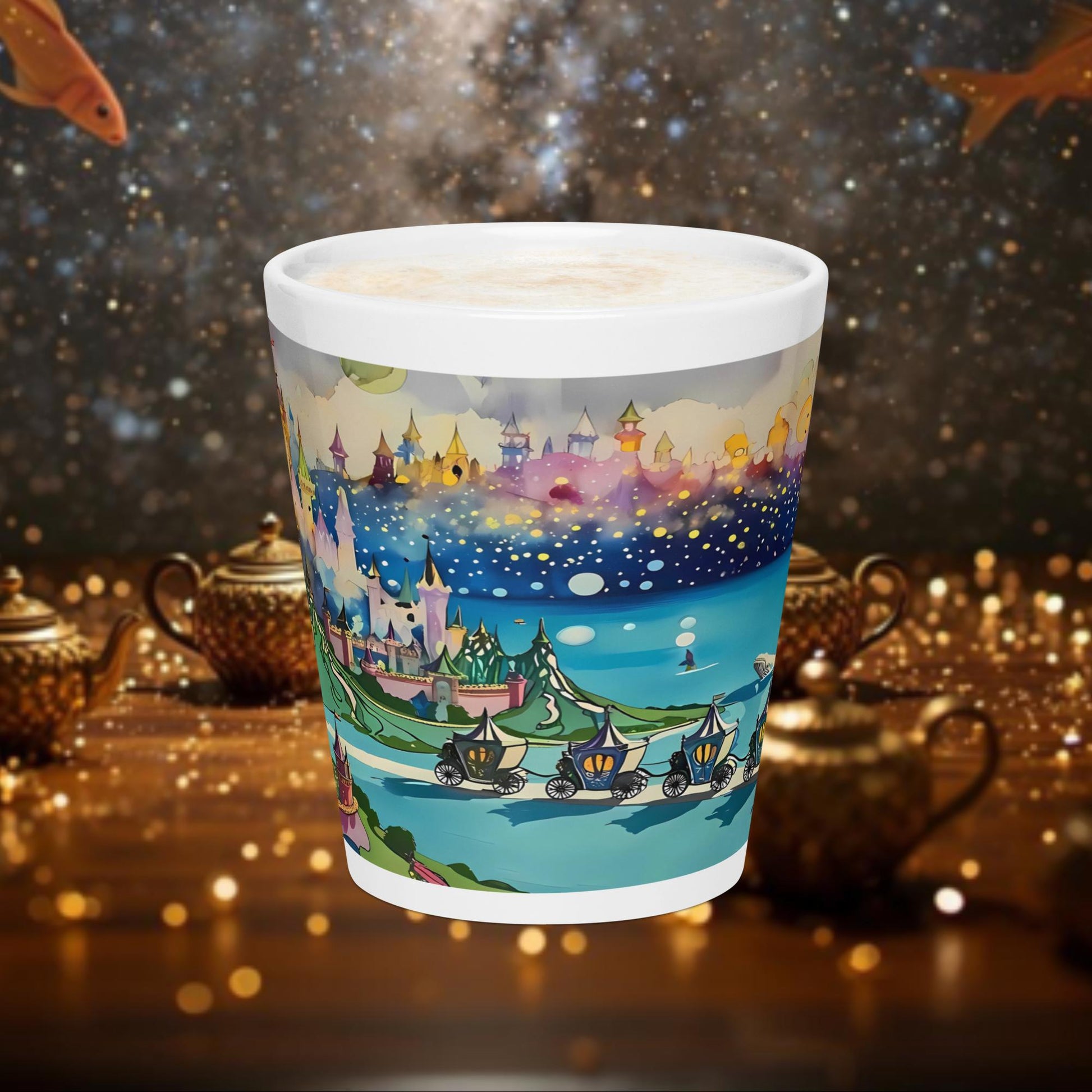 Fairy Galactic Whale´s World Milchkaffee Tasse 12oz/355ml