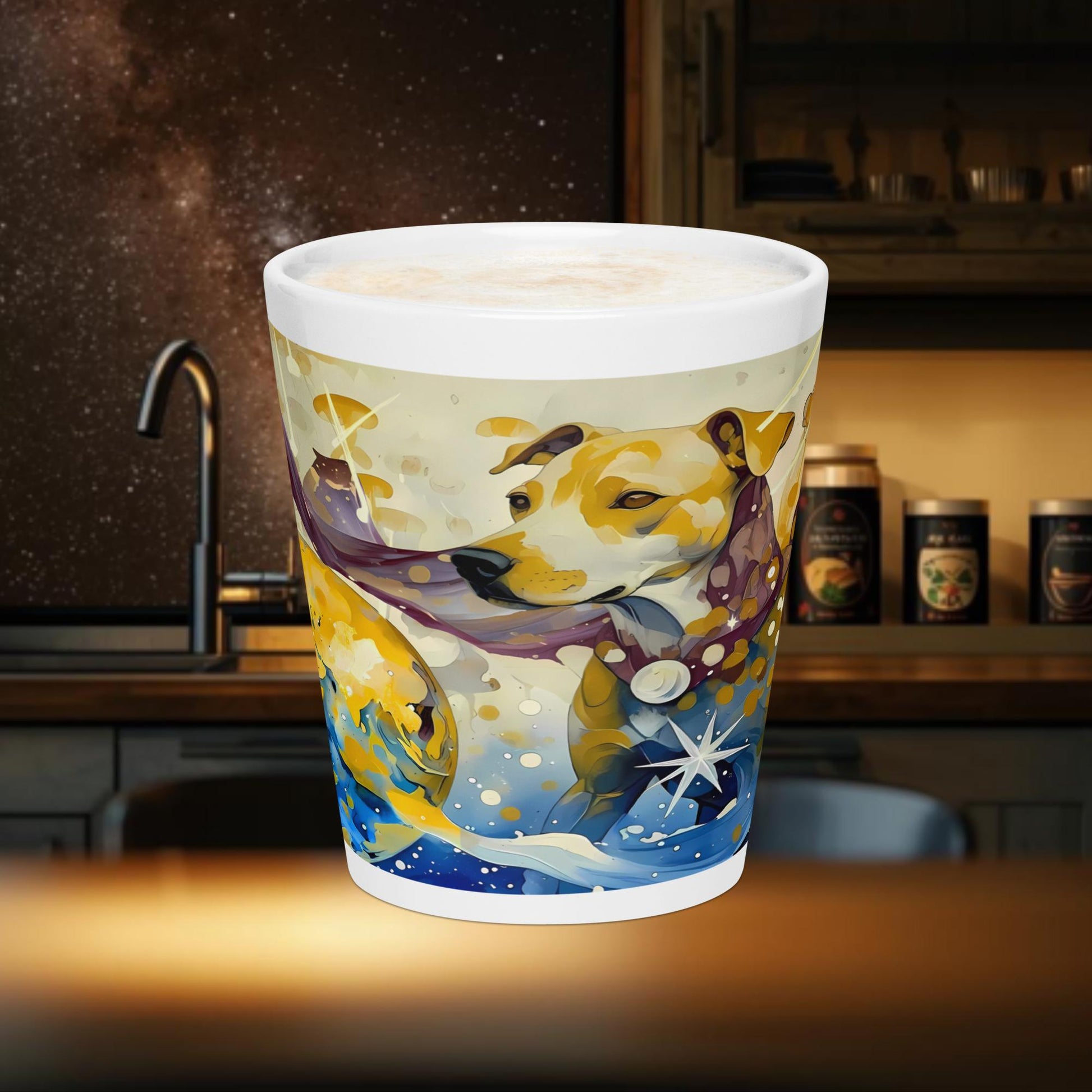 Fairy Galactic Hero Dog Milchkaffee Tasse 12oz/355ml