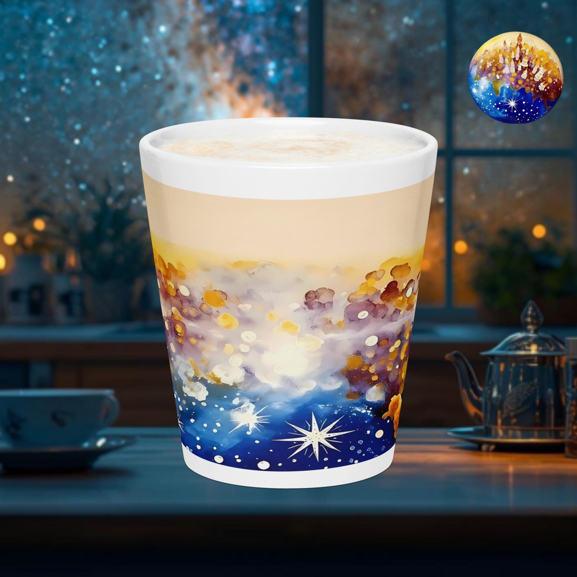 Fairy Galactic Nebula Milchkaffee Tasse 12oz/355ml