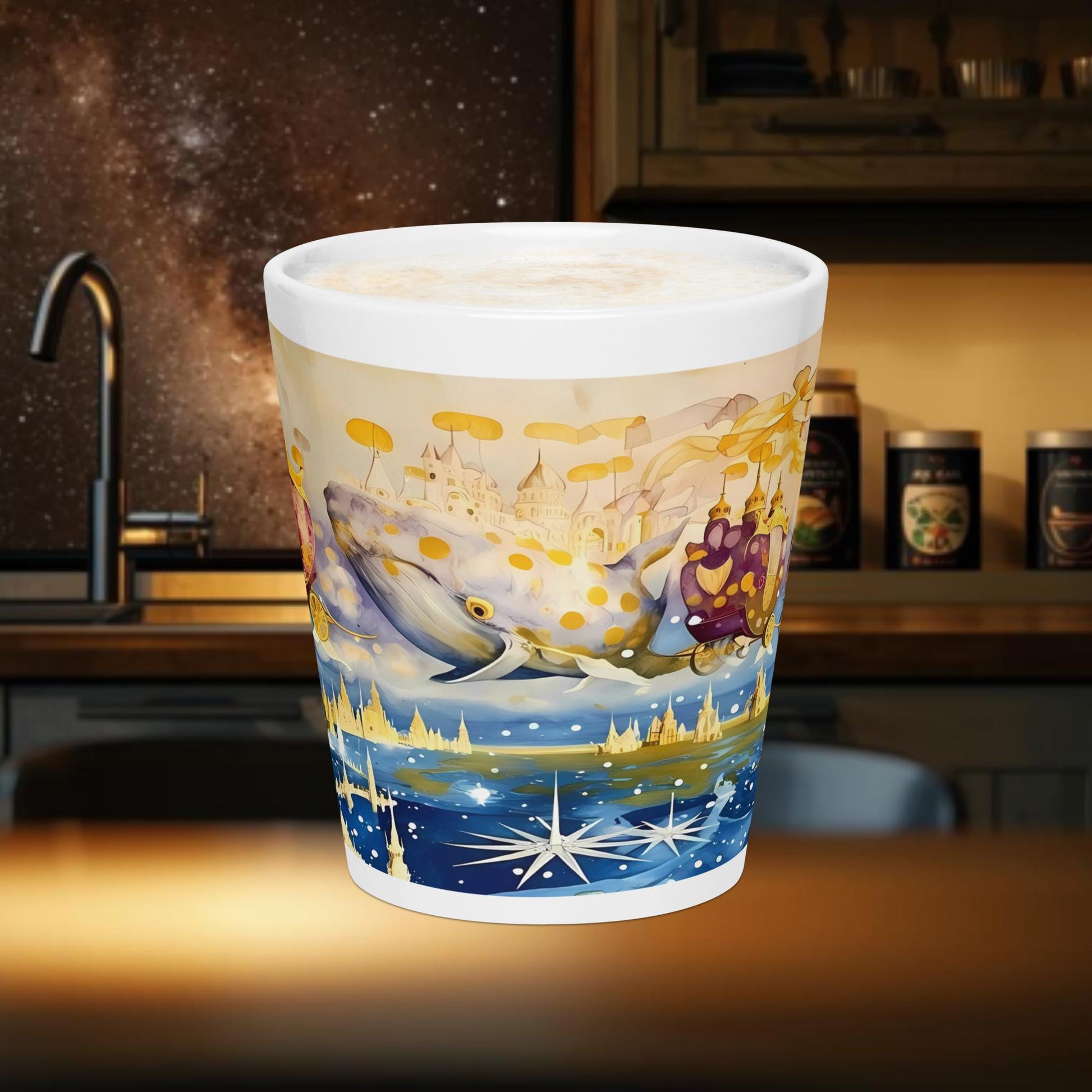 Fairy Galactic Carriages Milchkaffeetasse 12oz/355ml