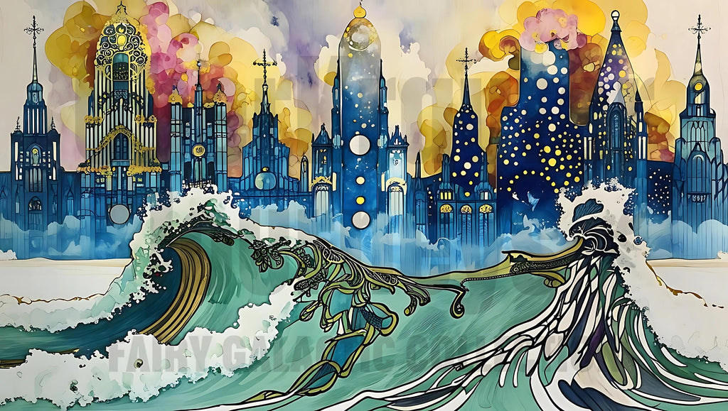 Fairy Galactic New New New York Milchkaffee Tasse 12oz/355ml