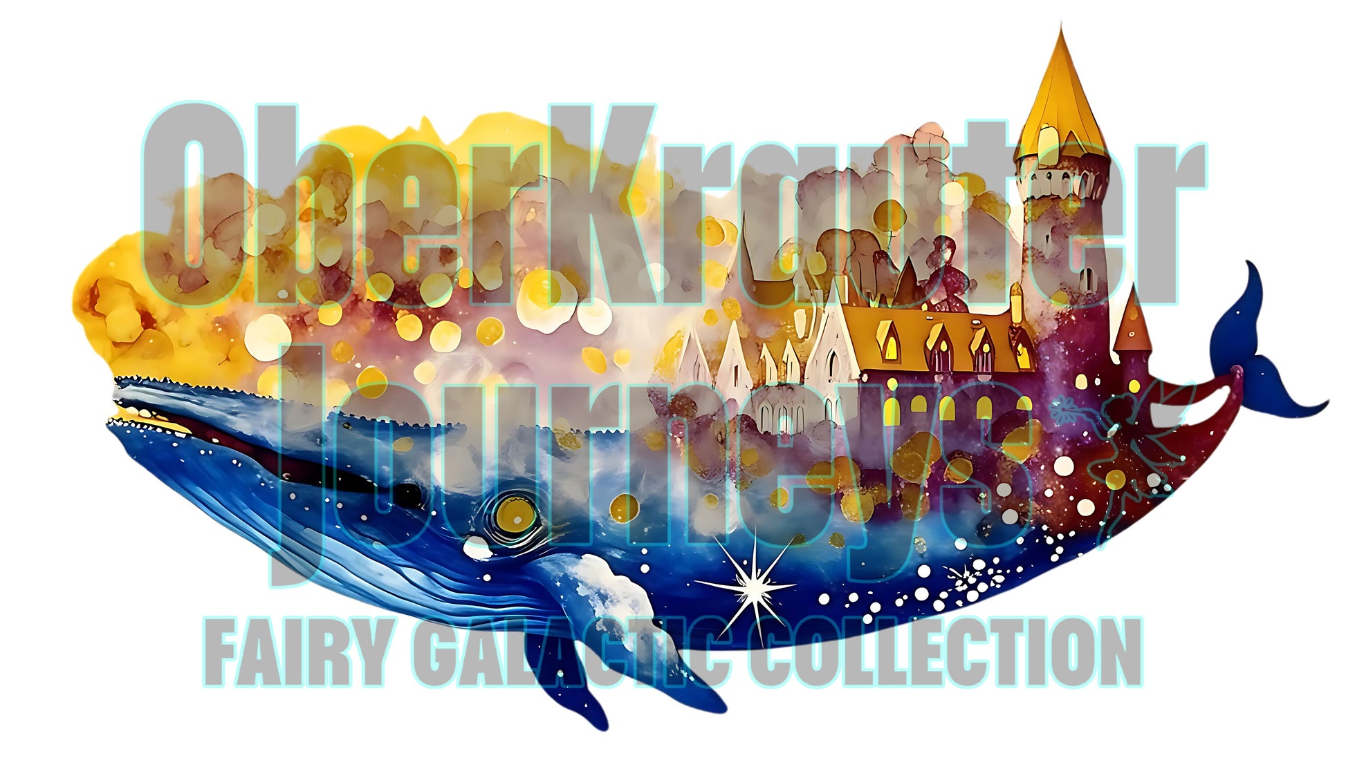 Fairy Galactic Flagship Weiße Keramiktasse mit Farbe an der Innenseite 11oz/325ml