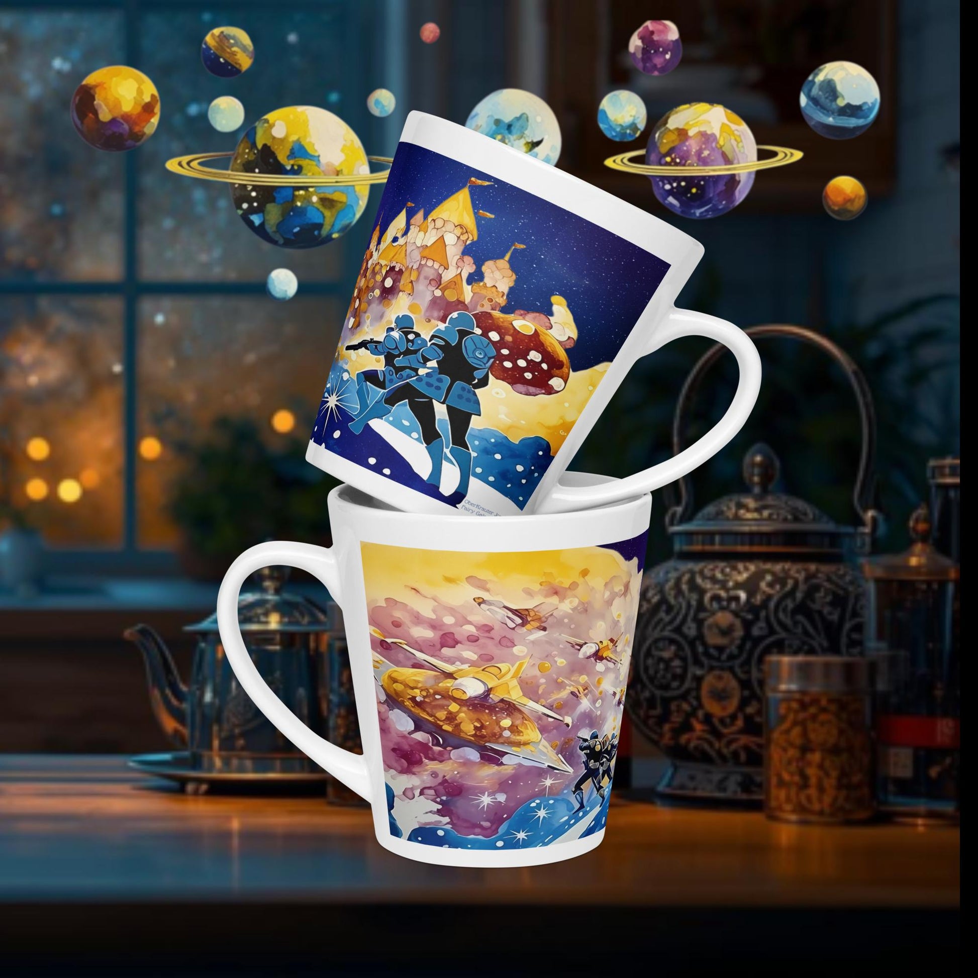 Fairy Galactic Space Kingdom Milchkaffee Tasse 12oz/355ml