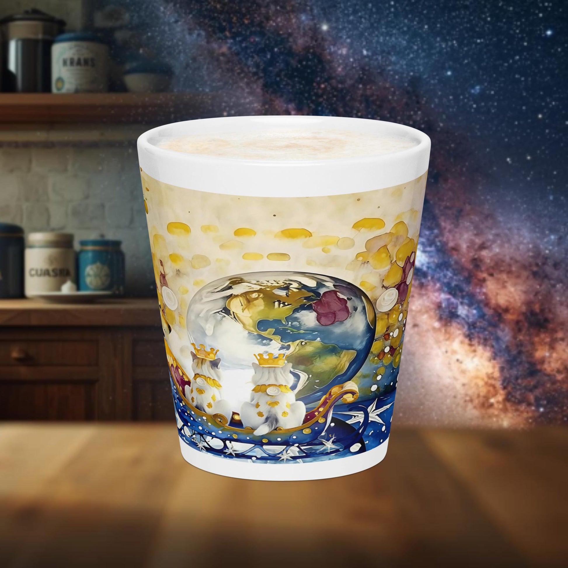 Fairy Galactic Arrival of the Cats Milchkaffee Tasse 12oz/355ml
