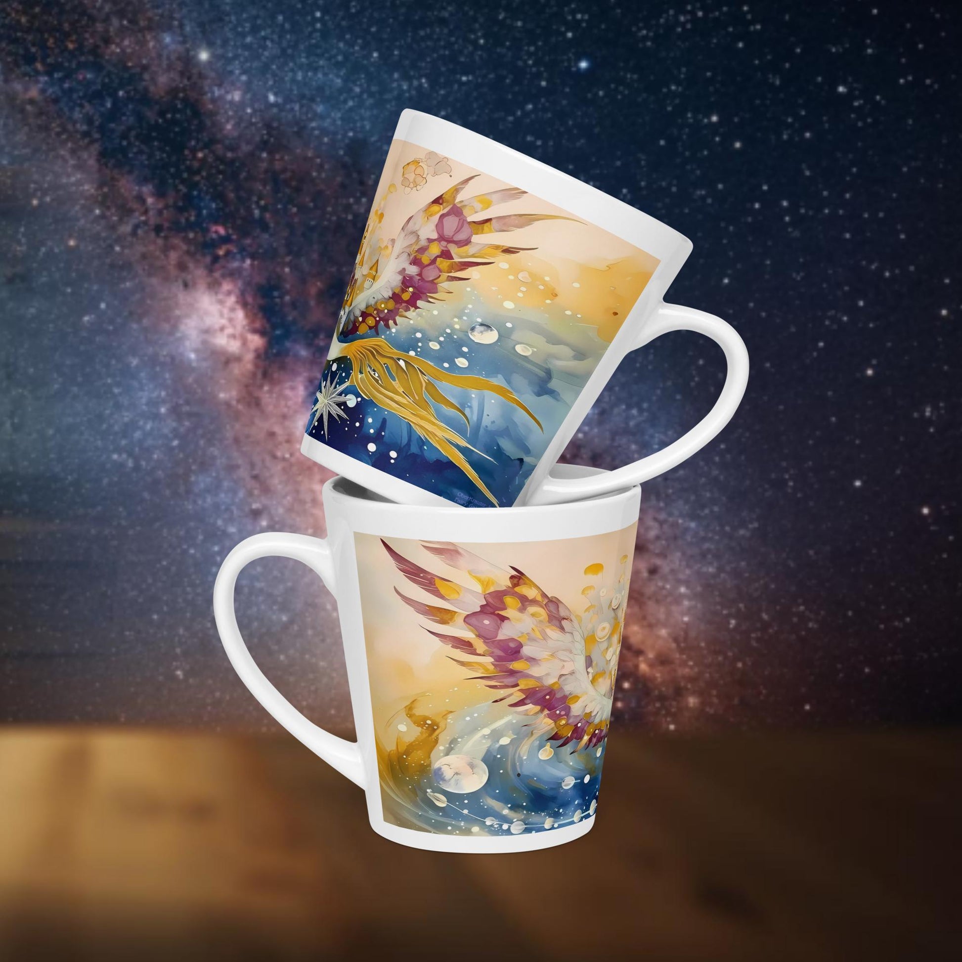 Fairy Galactic Journey in Space Milchkaffee Tasse 12oz/355ml