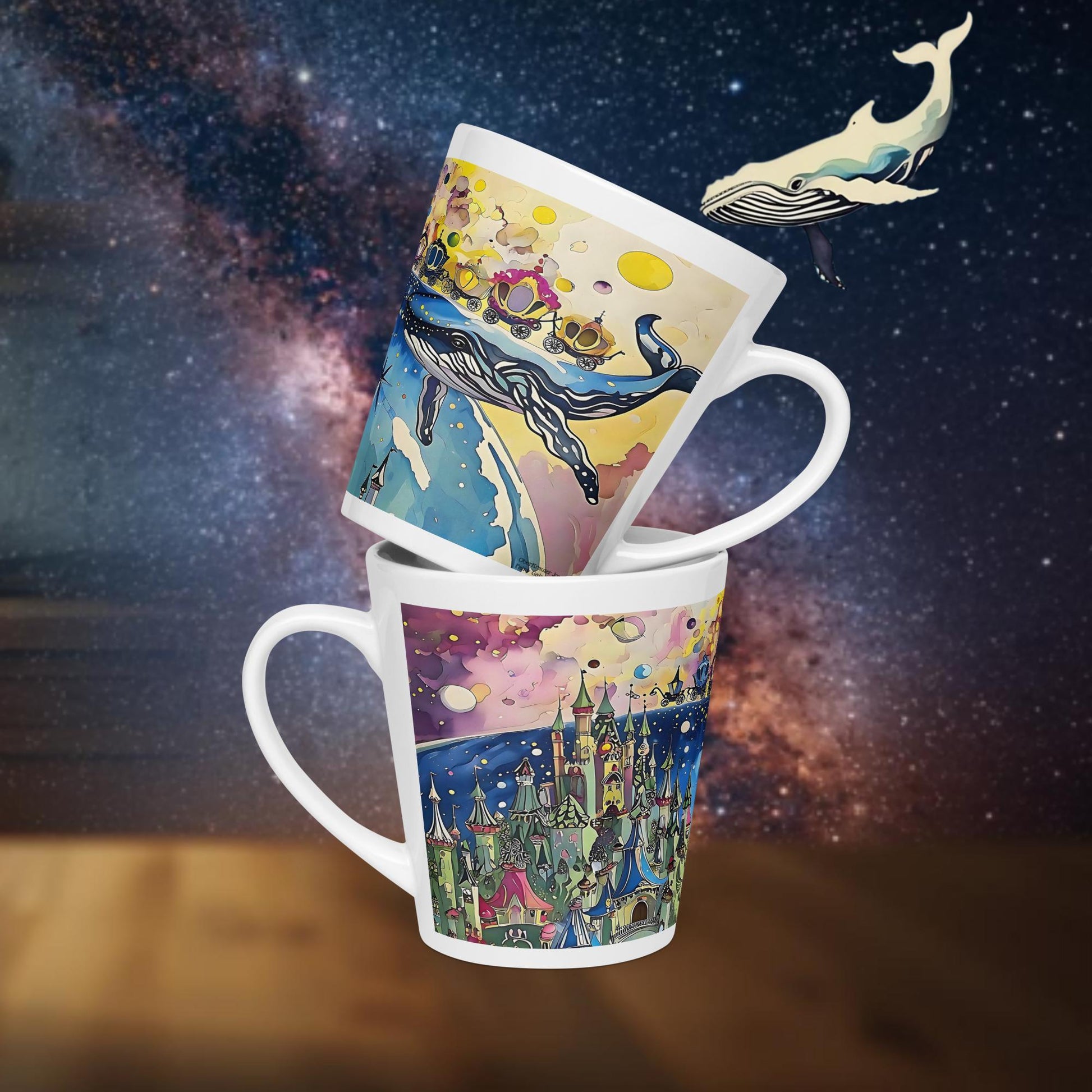 Fairy Galactic Whale Bridge Milchkaffeetasse 12oz/355ml