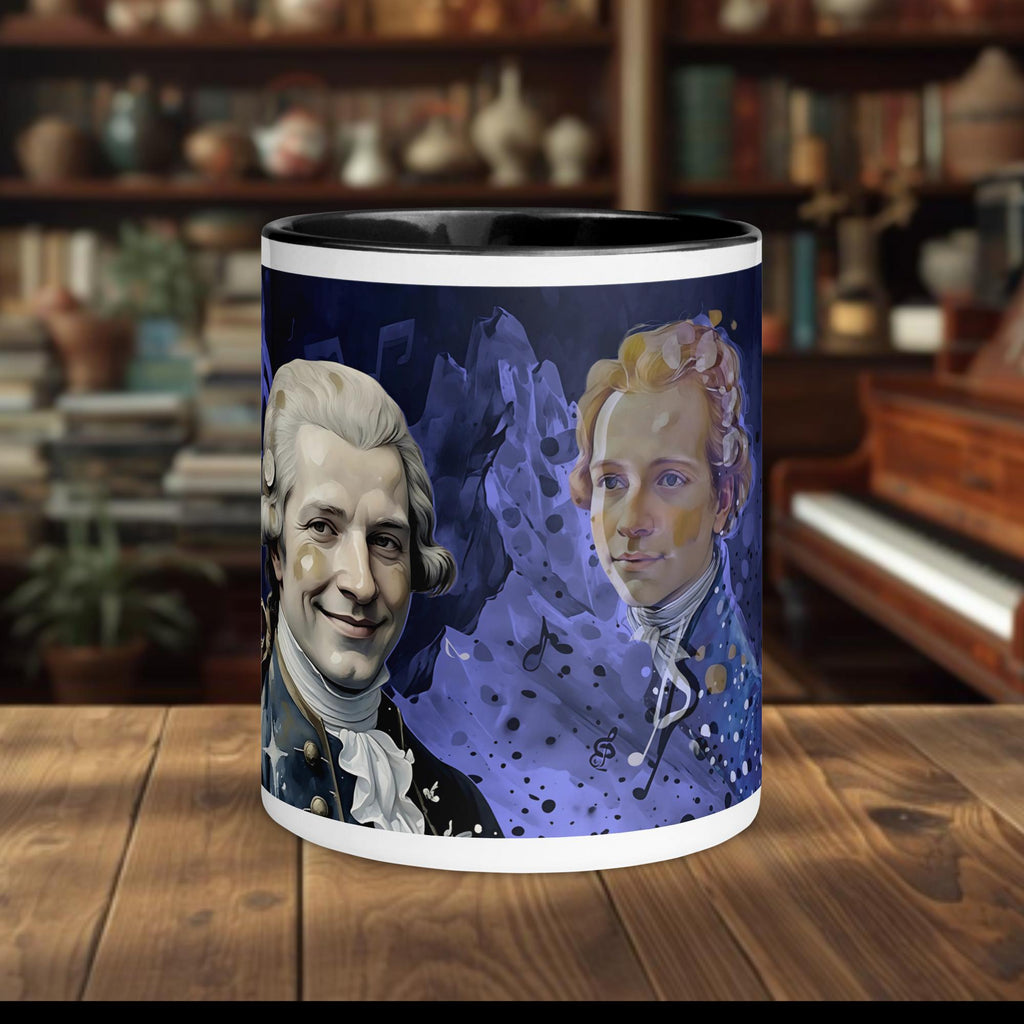 Fairy Galactic Mozart Weiße Keramiktasse mit Farbe an der Innenseite 11oz/325ml